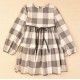 Jose Varon Winter Girl Dress Gray Squares