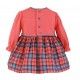 Miranda Invierno Vestido bebé niña Perrito Coral y Cuadros