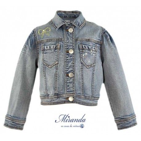 Miranda Invierno Cazadora niña Vaquera Apliques