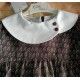 Eve Children Winter Girl Gray Printed Dress White Collar