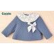 Cocote Winter Baby Girl Blue Sweatshirt Elephants