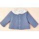 Cocote Invierno Sudadera bebé niña Azul Elefantes