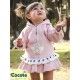 Cocote Winter Baby Girl Pink Set with Stars