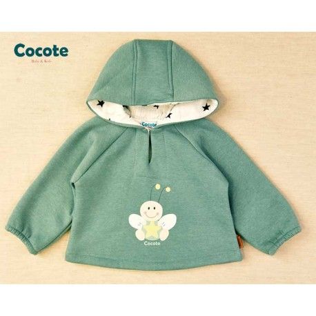 Cocote Invierno Sudadera bebé niño Verde Estrella