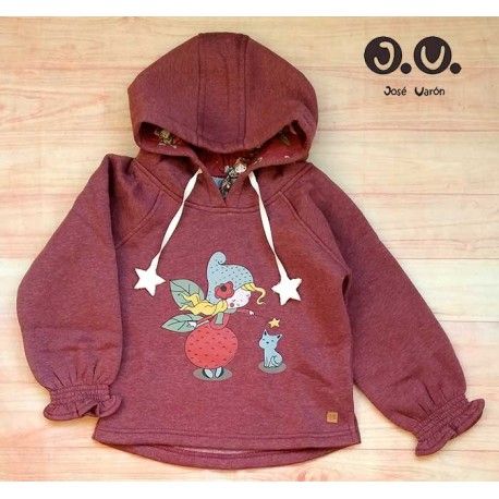 Jose Varon Winter Girl Sweatshirt Fairies