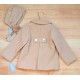 Babiné Invierno Trenca bebé niña Muflón Nuez