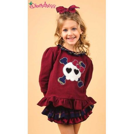 DiverDress Invierno Conjunto niña Skull Braguita