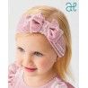 Abel & Lula Winter Girl Pink Velvet Headband