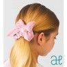 Abel & Lula Winter Girl Pink Velvet Hair Tie