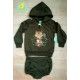 Pio Pio Winter Baby Boy Green Set Squirrel