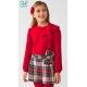 Abel & Lula Invierno Conjunto niña Rojo y Cuadros