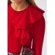Abel & Lula Winter Girl Red and Squared Set