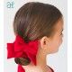 Abel & Lula Winter Girl Red Velvet Hair Tie