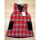 Abel & Lula Winter Girl Red Squared Dress
