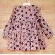 Jose Varon Winter Girl Mauve Dress Stars
