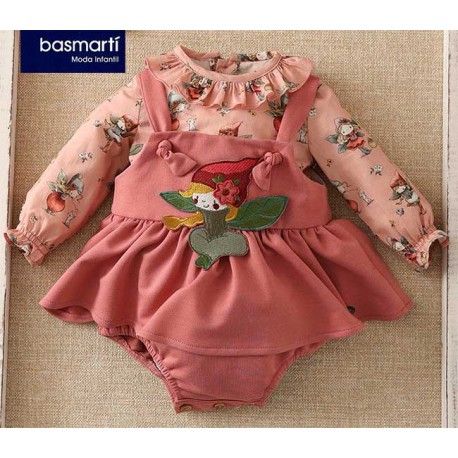 Basmartí Winter Baby Girl Set with Romper Pajares