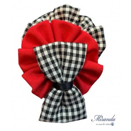 Miranda Winter Girl Red Pin with Squared Tie