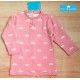 Don Algodon Winter Baby Girl Pink Dress Clouds