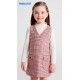 Mayoral Winter Girl Set with Colourful Squared Overalls