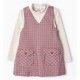 Mayoral Winter Girl Set with Colourful Squared Overalls