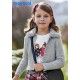 Mayoral Winter Girl Gray Cardigan Furry Collar