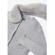 Mayoral Winter Girl Gray Cardigan Furry Collar