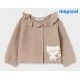 Mayoral Winter Baby Girl Light Brown Cardigan Cat