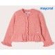 Mayoral Winter Baby Girl Pink Cardigan with Ruffle