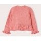 Mayoral Winter Baby Girl Pink Cardigan with Ruffle