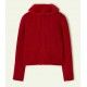 Mayoral Winter Girl Dark Red Cardigan Furry Collar