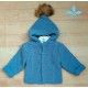 Sardon Winter Baby Boy Dark Blue Coat Hair Pompom