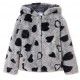 Mayoral Winter Girl Gray Furry Coat Hearts