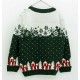 Foque Invierno Jersey niño Verde Navideño Casitas