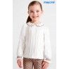 Mayoral Invierno Blusa niña Crudo Moka
