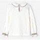 Mayoral Invierno Blusa niña Crudo Moka