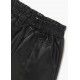 Mayoral Winter Girl Black Leatherette Short Pants