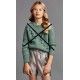 Mayoral Winter Girl Silver Leatherette Short Pants