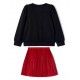 Mayoral Invierno Conjunto niña Negro y Rojo