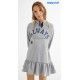 Mayoral Invierno Vestido niña Felpa Gris Always