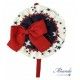 Miranda Winter Girl Headband Stars with Wine Tie