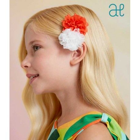 Abel&Lula Summer Girl Pin Flowers Ceremony Grapefruit