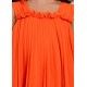 Abel & Lula Summer Girl Pleated Dress Grapefruit