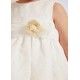 Abel & Lula Verano Vestido bebé niña Organza Bordado Blanco