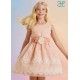 Abel & Lula Verano Vestido niña Organza Bordado Rosa