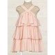 Abel & Lula Verano Vestido niña Gasa Volantes Rosa
