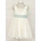 Abel & Lula Summer Girl Pleated Tulle Dress Beige and Anise