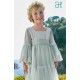 Abel & Lula Summer Girl Embroidered Tulle Dress Beige and Anise