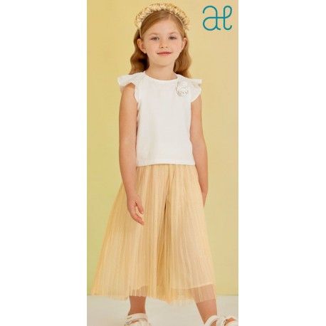 Abel & Lula Verano Conjunto Blanco y Champán