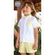 Juliana Summer Boy Baby Set Yellow Squares