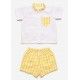 Juliana Summer Boy Baby Set Yellow Squares